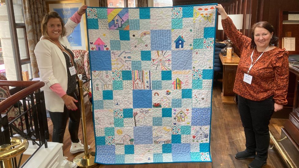 Quilt designed by ASRA delegates for charity